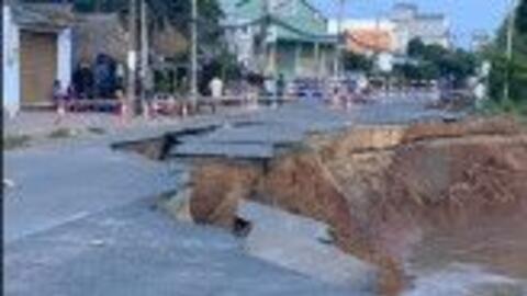 Phó Thủ tướng Chính phủ Trương Hòa Bình khảo sát sạt lở QL91 qua An Giang